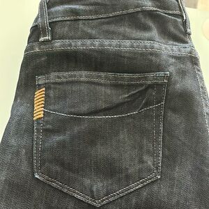 Paige premium denim made in USA 27 dark blue wash lite stretch